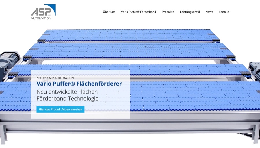 ein maschinenbauer pflegt seine seite selbst, ASP Automation GmbH